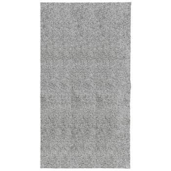Čupavi moderni tepih s visokim vlaknima sivi 80x150 cm