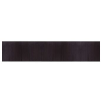 Tepih pravokutni tamnosmeđi 100 x 500 cm od bambusa